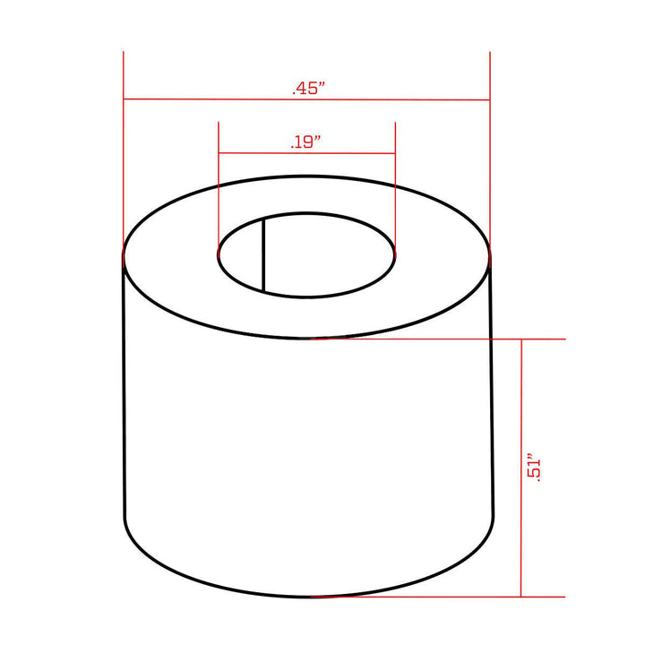 1/2" Rubber Spacer - Flashbang Holsters - concealed carry for women