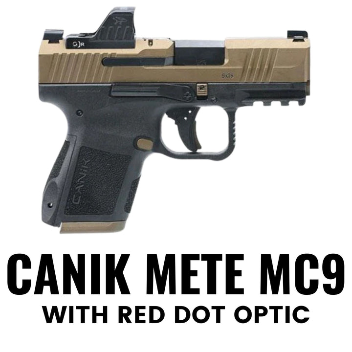 CANIK METE MC9 WITH RED DOT BRA HOLSTER