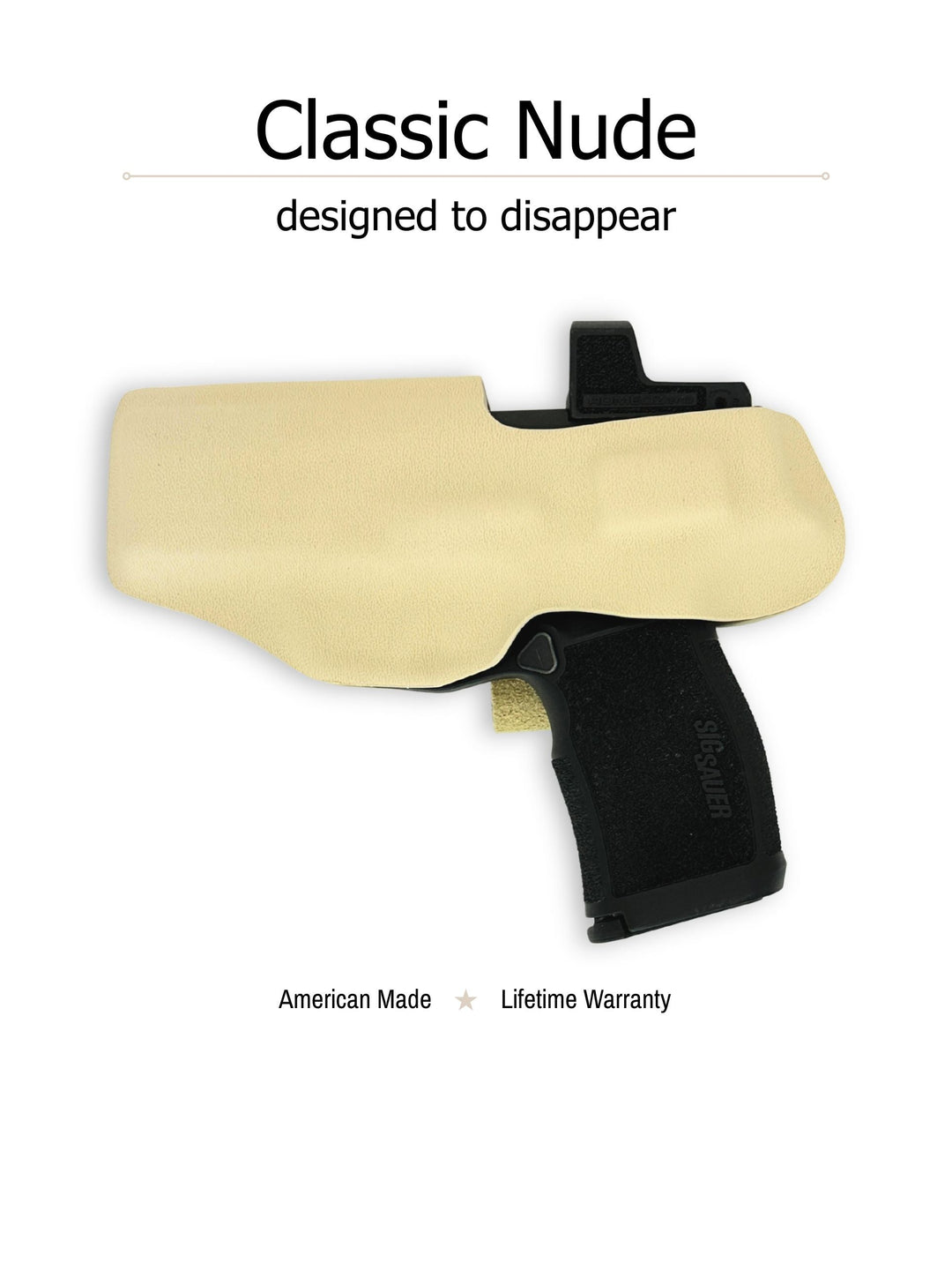 Classic Nude Flashbang bra holster back view, for women's concealed carry #flashbang-color_classic-nude