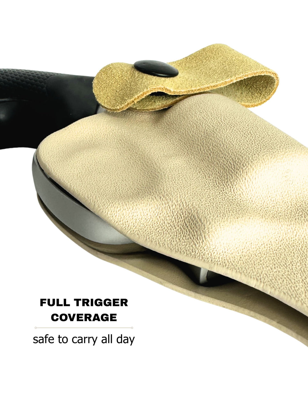 Classic Nude Flashbang bra holster with fully covered trigger for safe women's concealed carry #flashbang-color_classic-nude