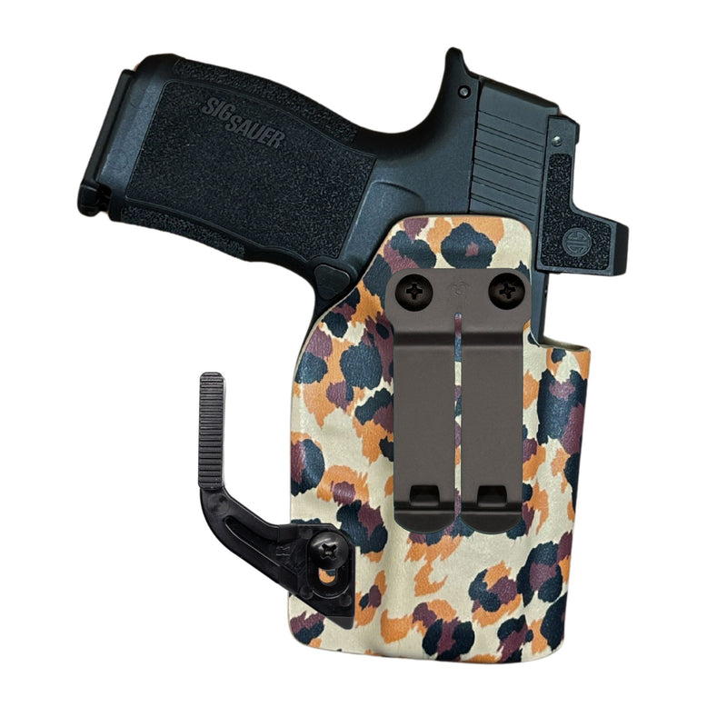 Concealed carry holster amelia dcc with concealment wing cheetah print