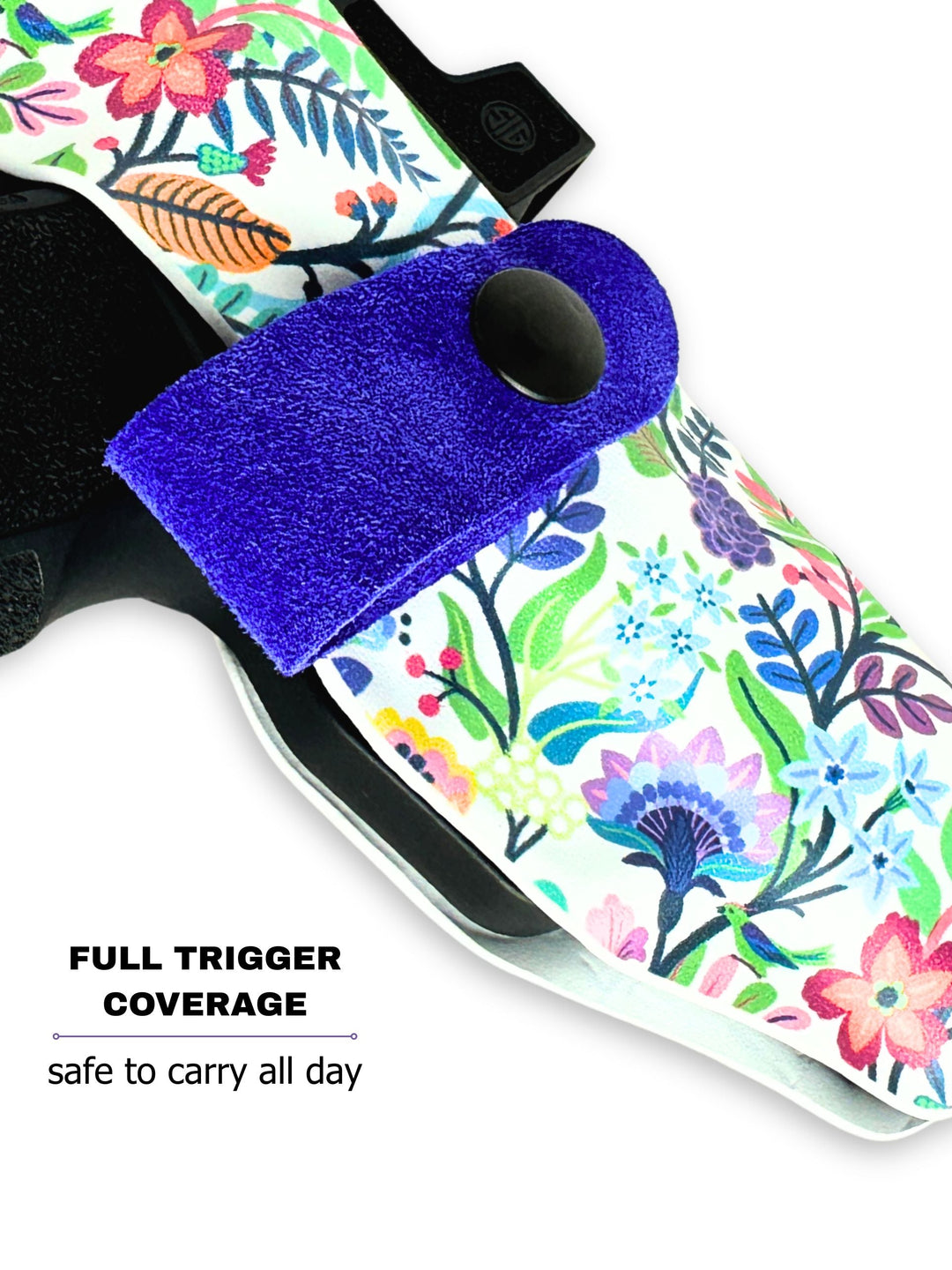 Hippie Chick Flashbang bra holster with fully covered trigger for safe women's concealed carry #flashbang-color_hippie-chick