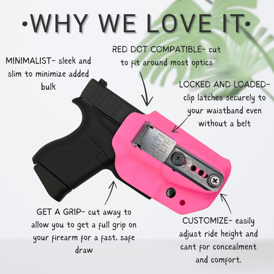 We love the betty 2.0 because it's minimalist, customizable, belt-free, red dot compatible, and fast safe to draw #color_classic-black