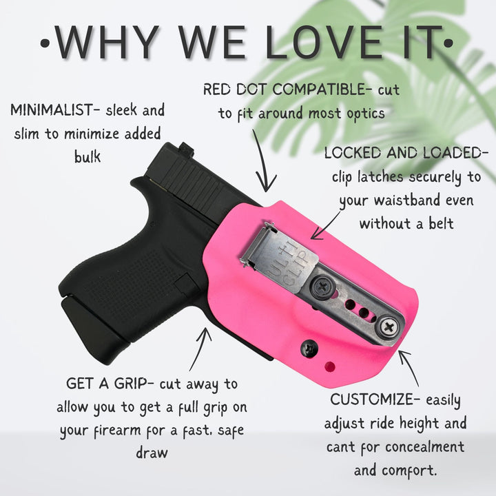 We love the betty 2.0 because it's minimalist, customizable, belt-free, red dot compatible, and fast safe to draw #color_classic-black