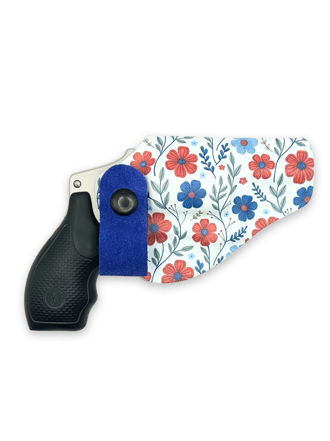 Red White & Bloom floral print Flashbang bra holster for women's concealed carry #flashbang-color_red-white-bloom