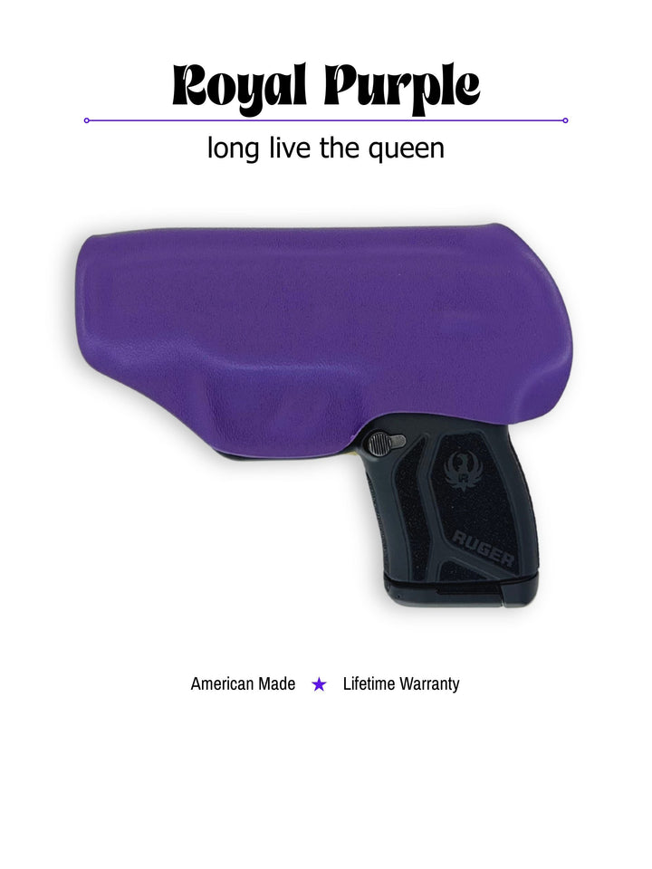 Royal Purple Flashbang bra holster back view, for women's concealed carry #flashbang-color_royal-purple-added-retention