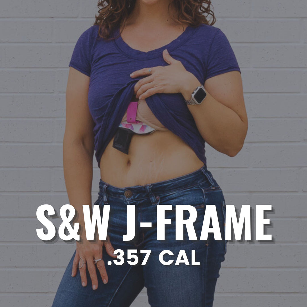 Bra holster for concealed carry S&W J frame .357 revolver holster