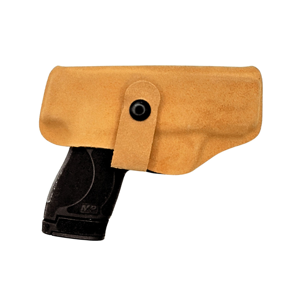 soft suede wrapped concealed bra holster with optic gun holsters for women #flashbang-color_suede-wrapped-teddy-tawny