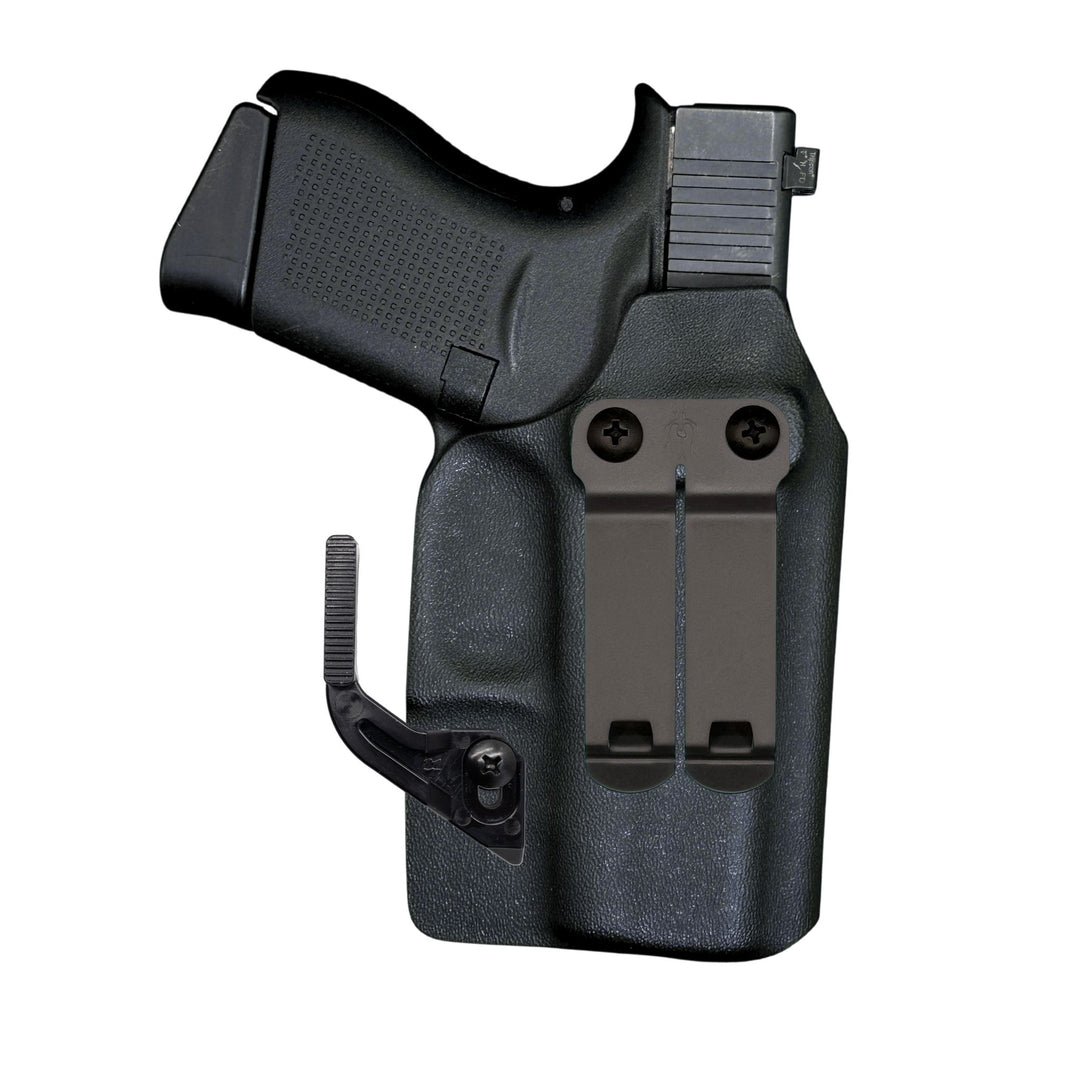 amelia iwb holster with dcc and wing black