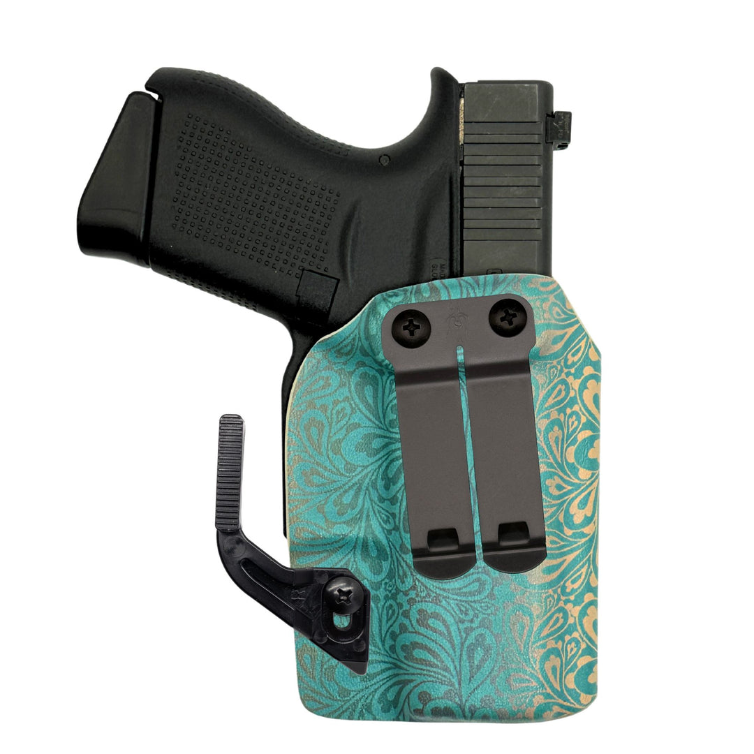 amelia iwb holster with dcc and wing patina