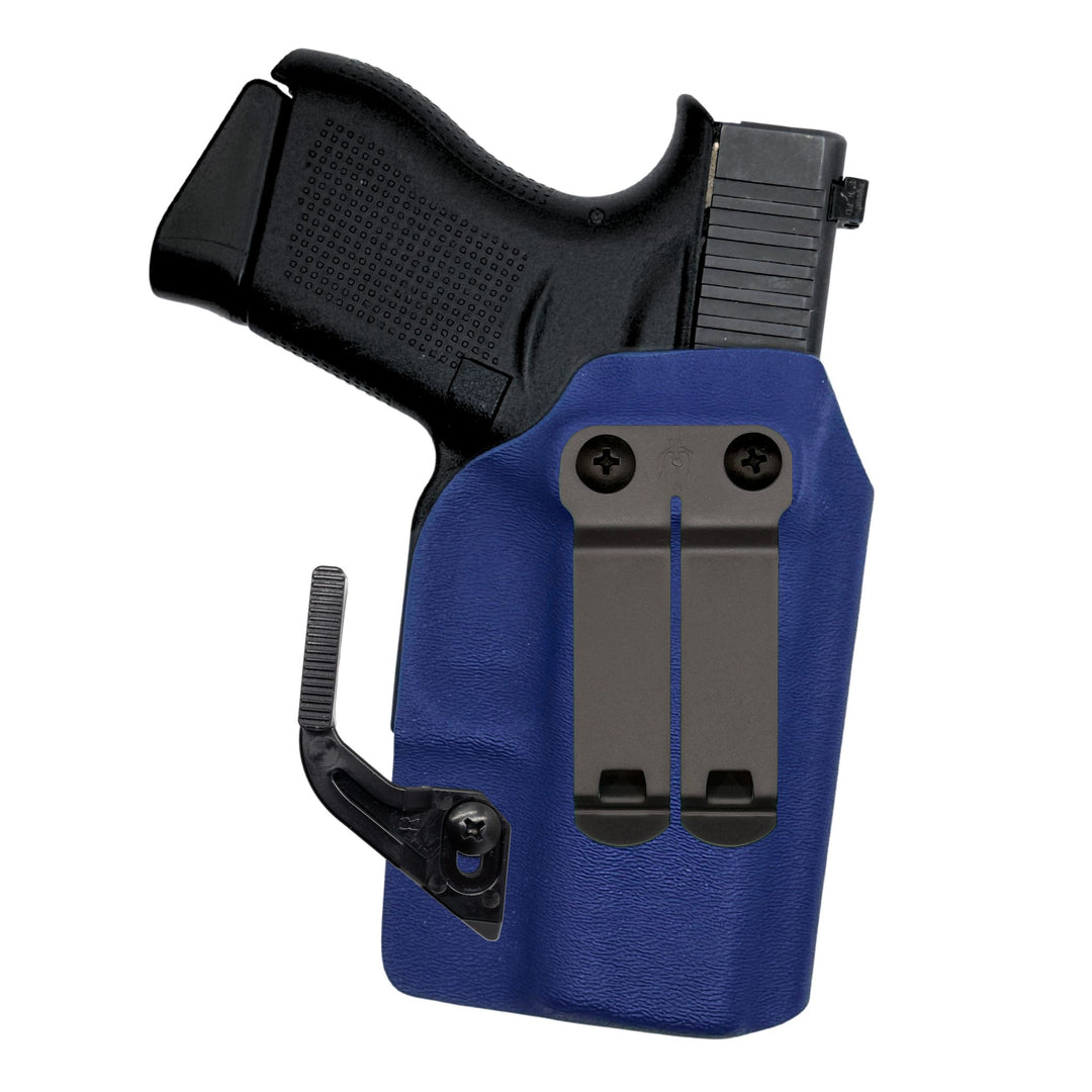 amelia iwb holster with dcc and wing police blue