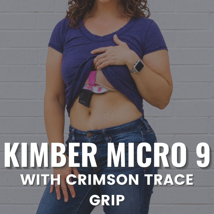 bra holster for kimber micro 9 with crimson trace grip