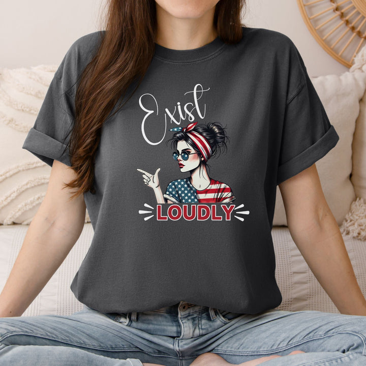 Exist LOUDLY Comfort Colors Tee - Flashbang Holsters - concealed carry for women