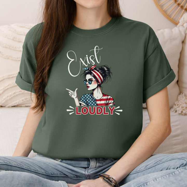 Exist LOUDLY Comfort Colors Tee - Flashbang Holsters - concealed carry for women