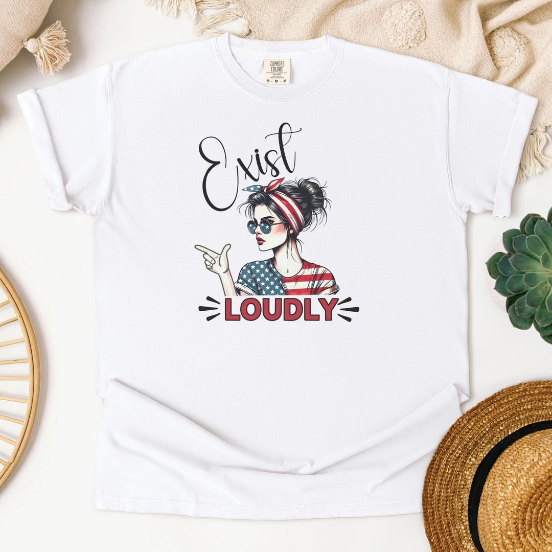 Exist LOUDLY Comfort Colors Tee - Flashbang Holsters - concealed carry for women