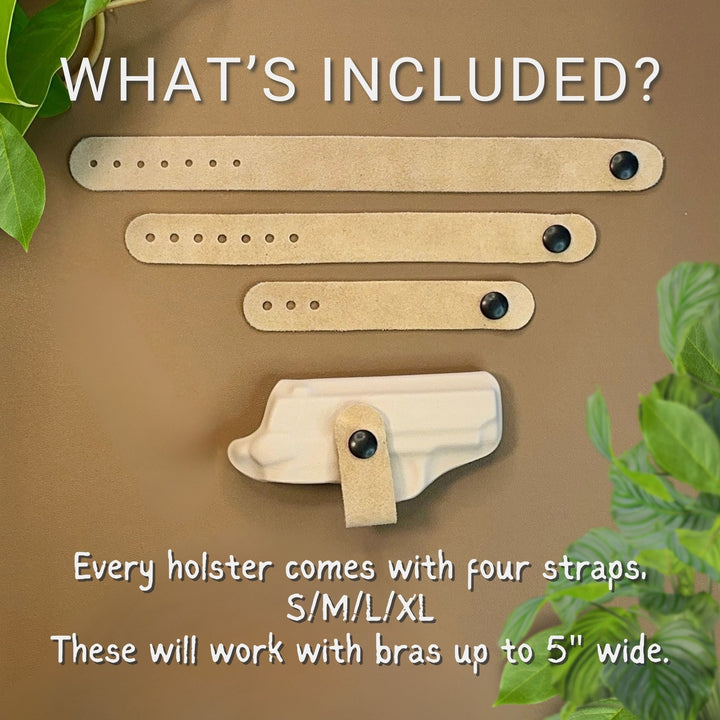 Every Flashbang Holster comes with a set of four straps made to fit bras up to five inches wide. #flashbang-color_police-blue-added-retention