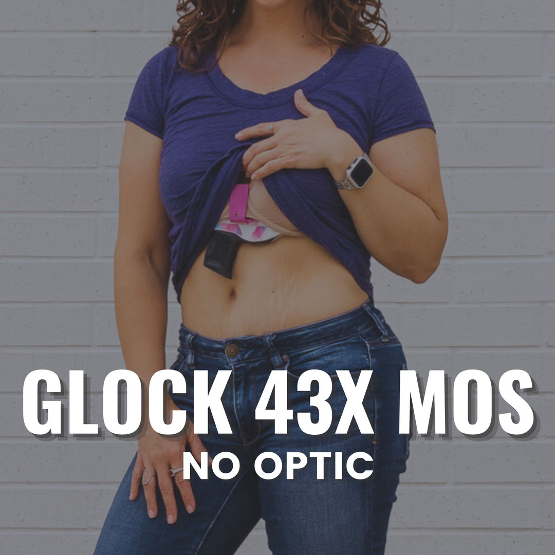 glock 43X MOS bra holster for women's concealed carry