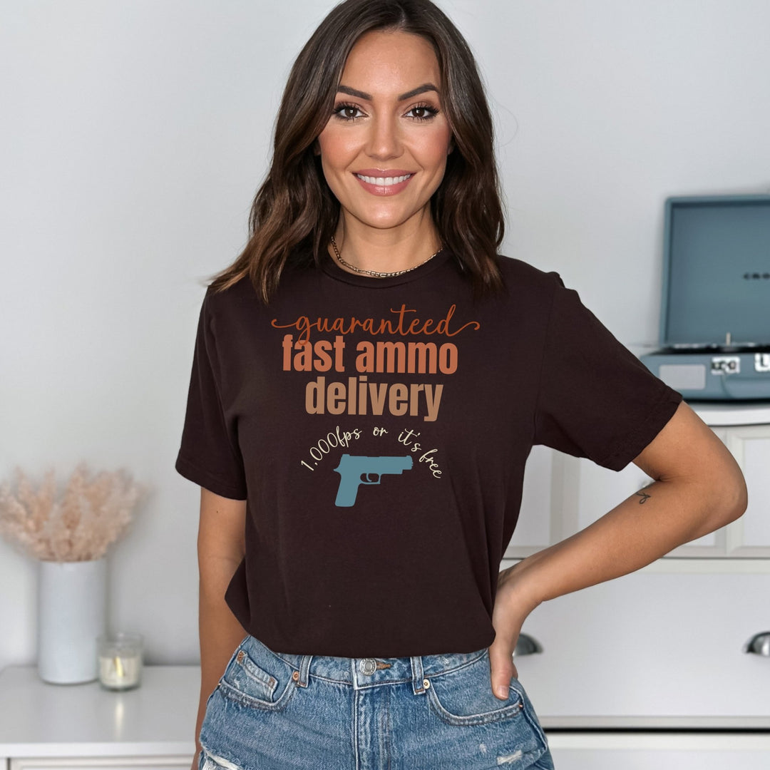 Guaranteed Fast Ammo Delivery Softstyle T-Shirt - Flashbang Holsters - concealed carry for women