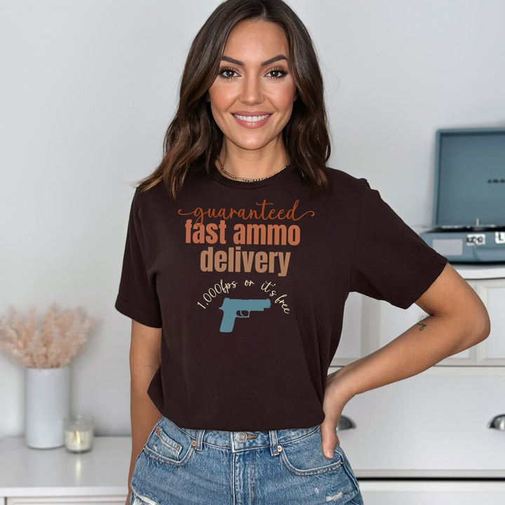 Guaranteed Fast Ammo Delivery Softstyle T-Shirt - Flashbang Holsters - concealed carry for women