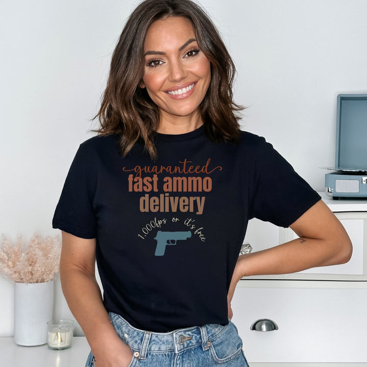Guaranteed Fast Ammo Delivery Softstyle T-Shirt - Flashbang Holsters - concealed carry for women
