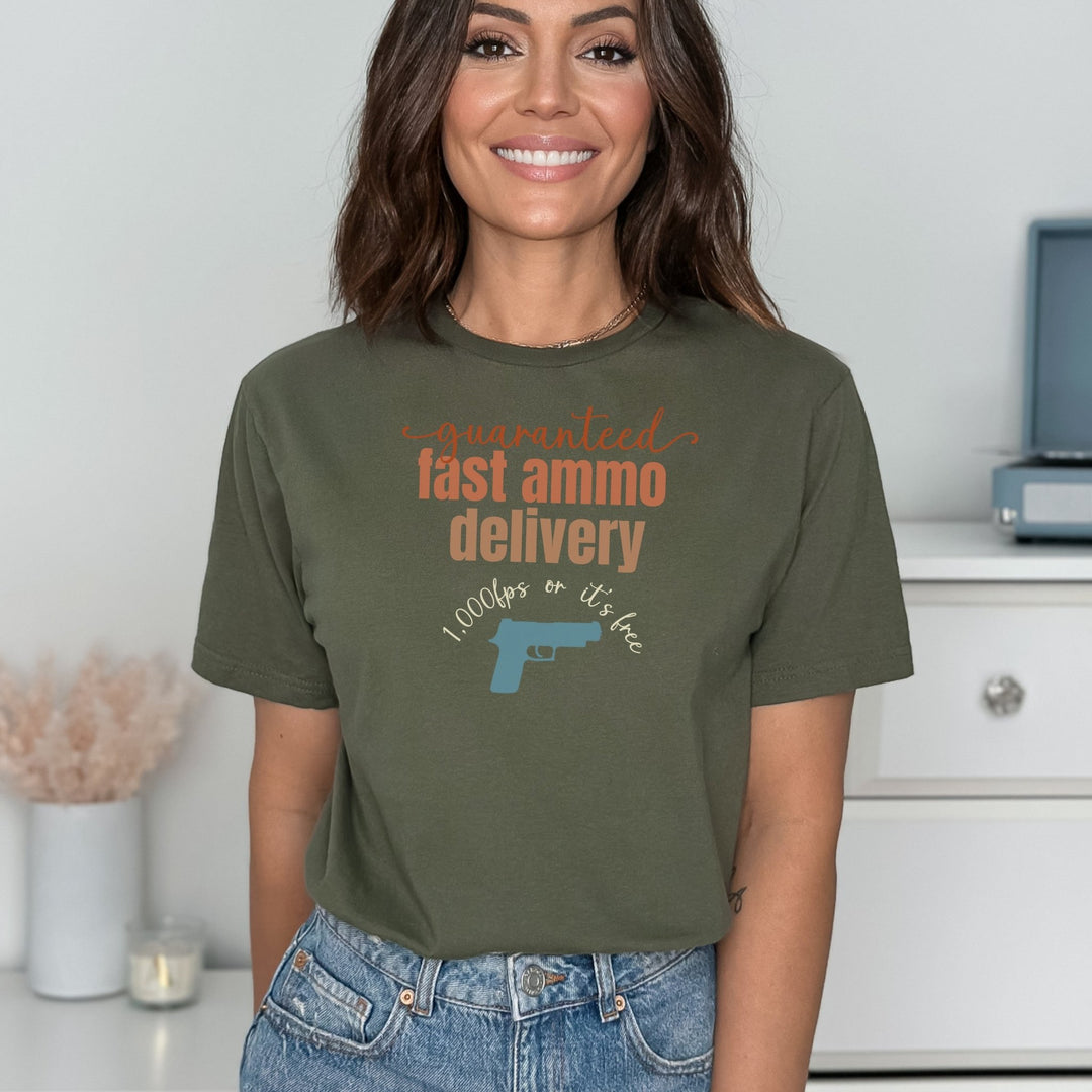 Guaranteed Fast Ammo Delivery Softstyle T-Shirt - Flashbang Holsters - concealed carry for women