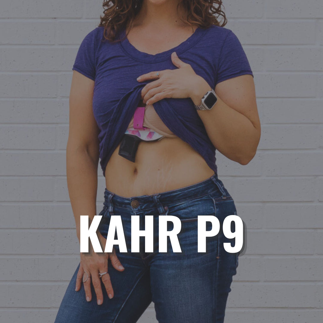 kahr p9 in a bra holster womens concealed carry