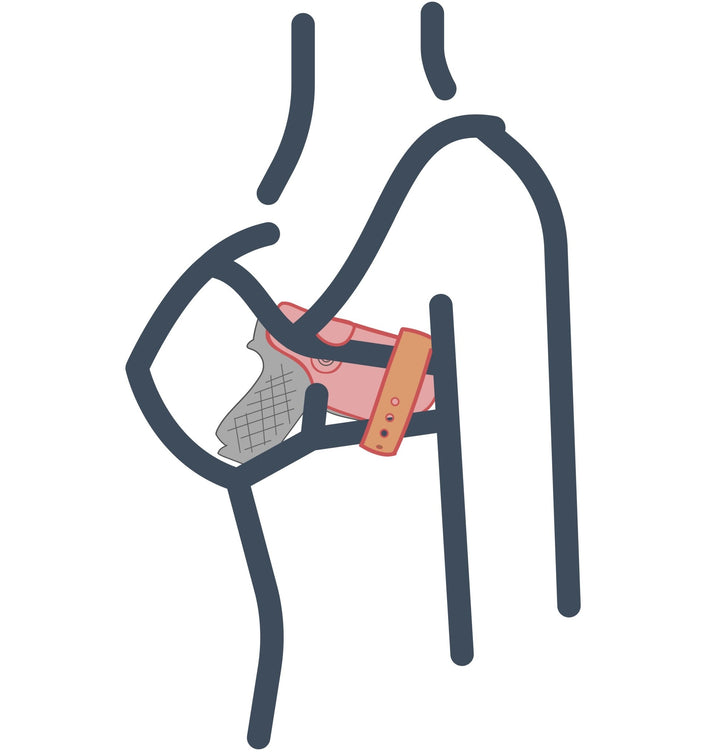 Marilyn Holster - Flashbang Holsters - concealed carry for women #color_classic-black