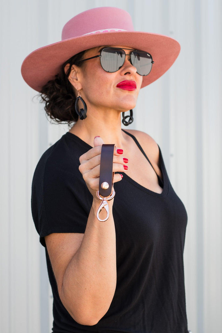 Nomad Leather Key Chain - Flashbang Holsters - concealed carry for women