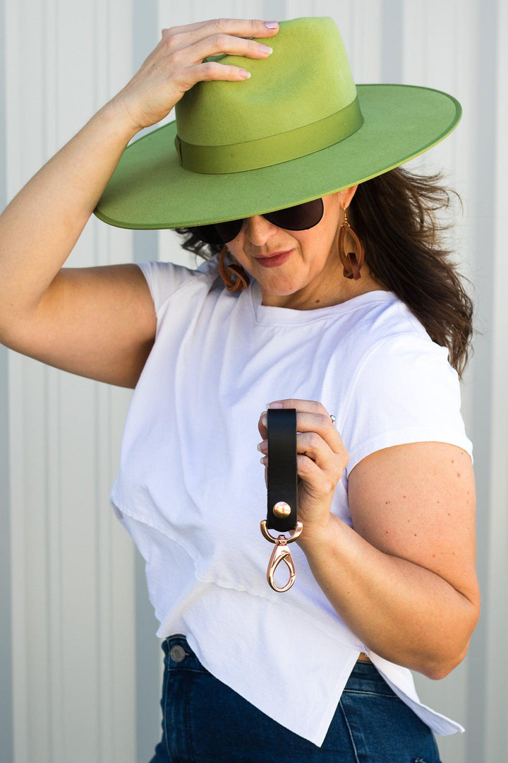 Nomad Leather Key Chain - Flashbang Holsters - concealed carry for women