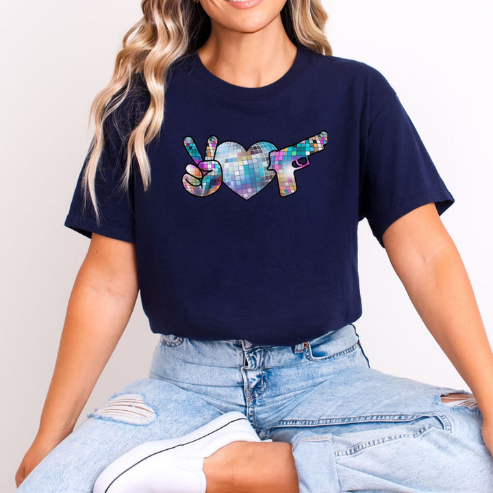 Peace Love Guns Softstyle T-Shirt - Flashbang Holsters - concealed carry for women