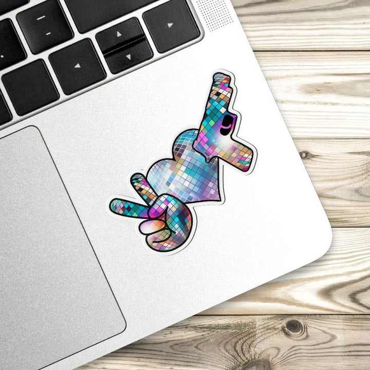 Peace Love Guns Sticker - Flashbang Holsters - concealed carry for women