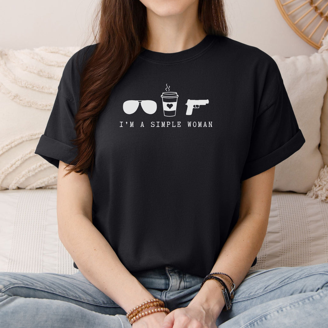 Simple Girl Comfort Colors Tee - Flashbang Holsters - concealed carry for women