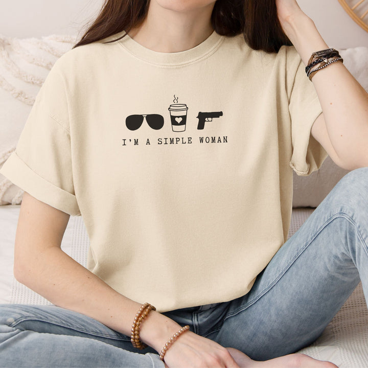 Simple Girl Comfort Colors Tee - Flashbang Holsters - concealed carry for women