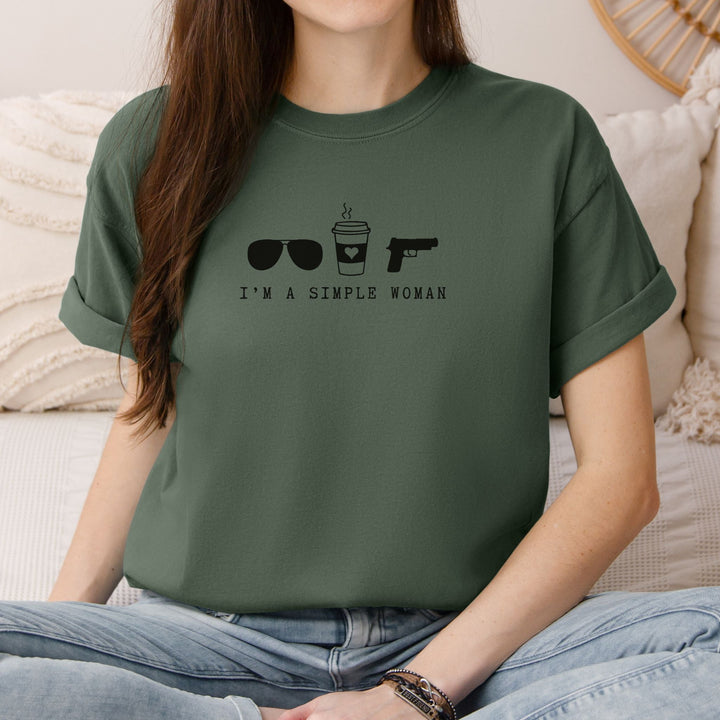 Simple Girl Comfort Colors Tee - Flashbang Holsters - concealed carry for women