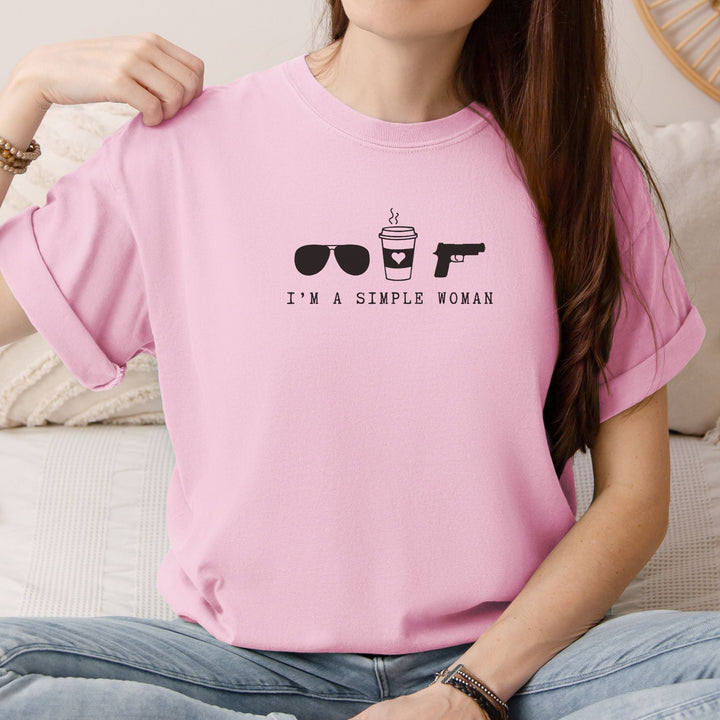 Simple Girl Comfort Colors Tee - Flashbang Holsters - concealed carry for women