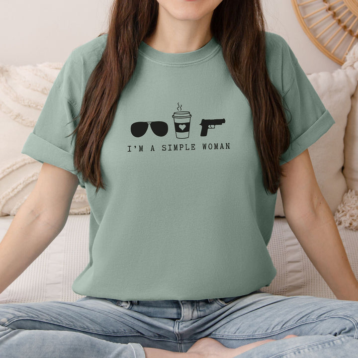 Simple Girl Comfort Colors Tee - Flashbang Holsters - concealed carry for women