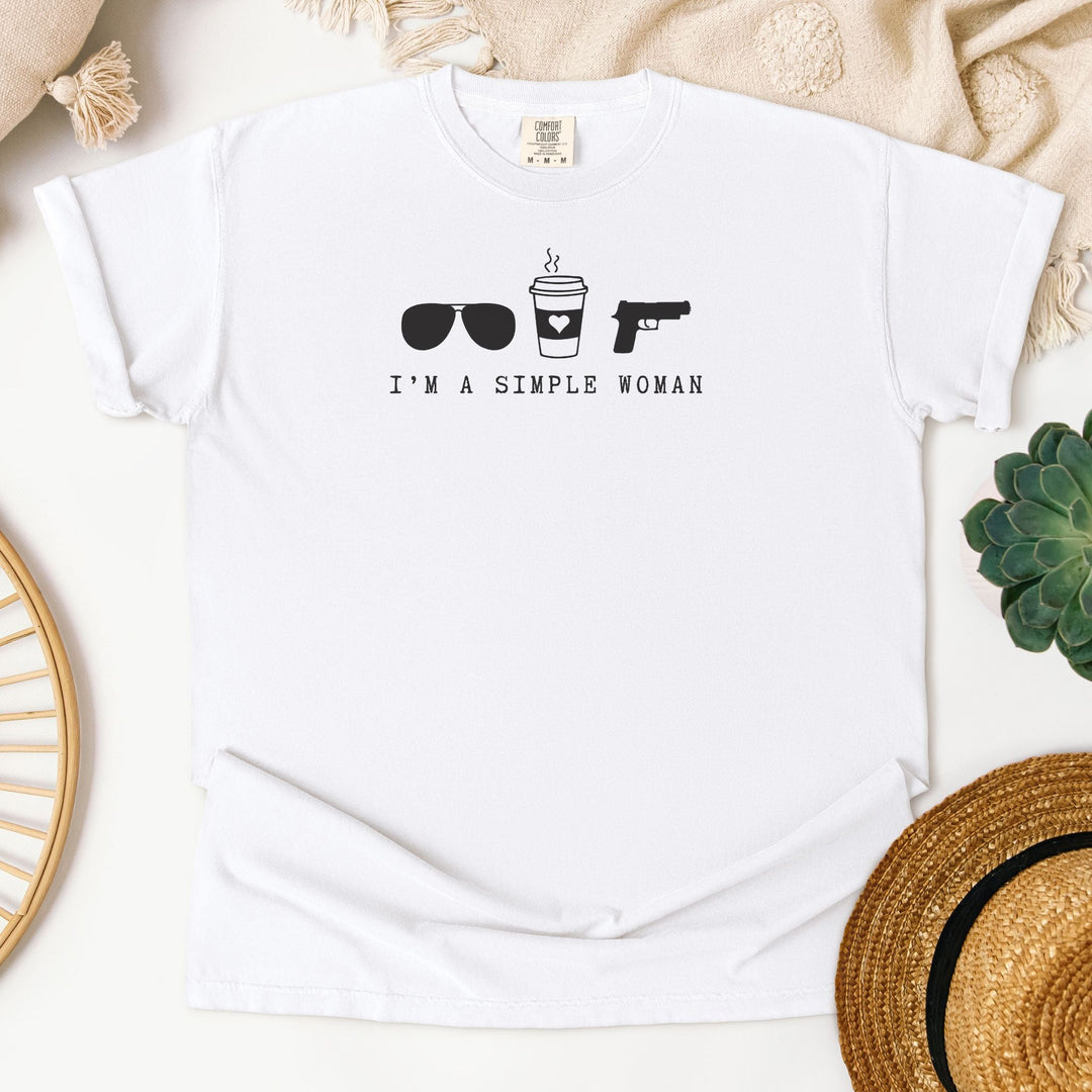 Simple Girl Comfort Colors Tee - Flashbang Holsters - concealed carry for women