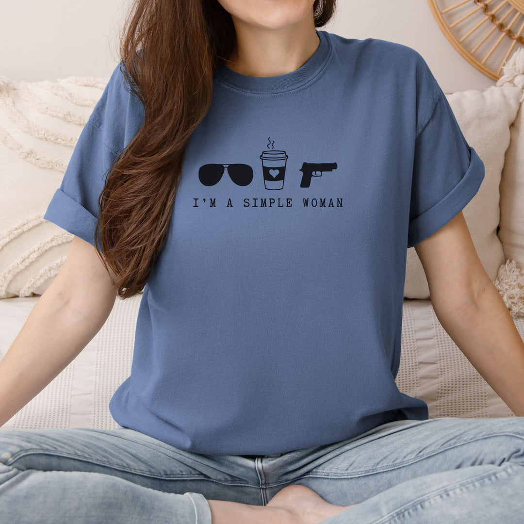 Simple Girl Comfort Colors Tee - Flashbang Holsters - concealed carry for women