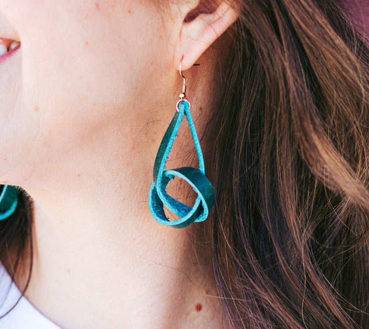 Twisted Gypsy Leather Earrings - Flashbang Holsters - concealed carry for women