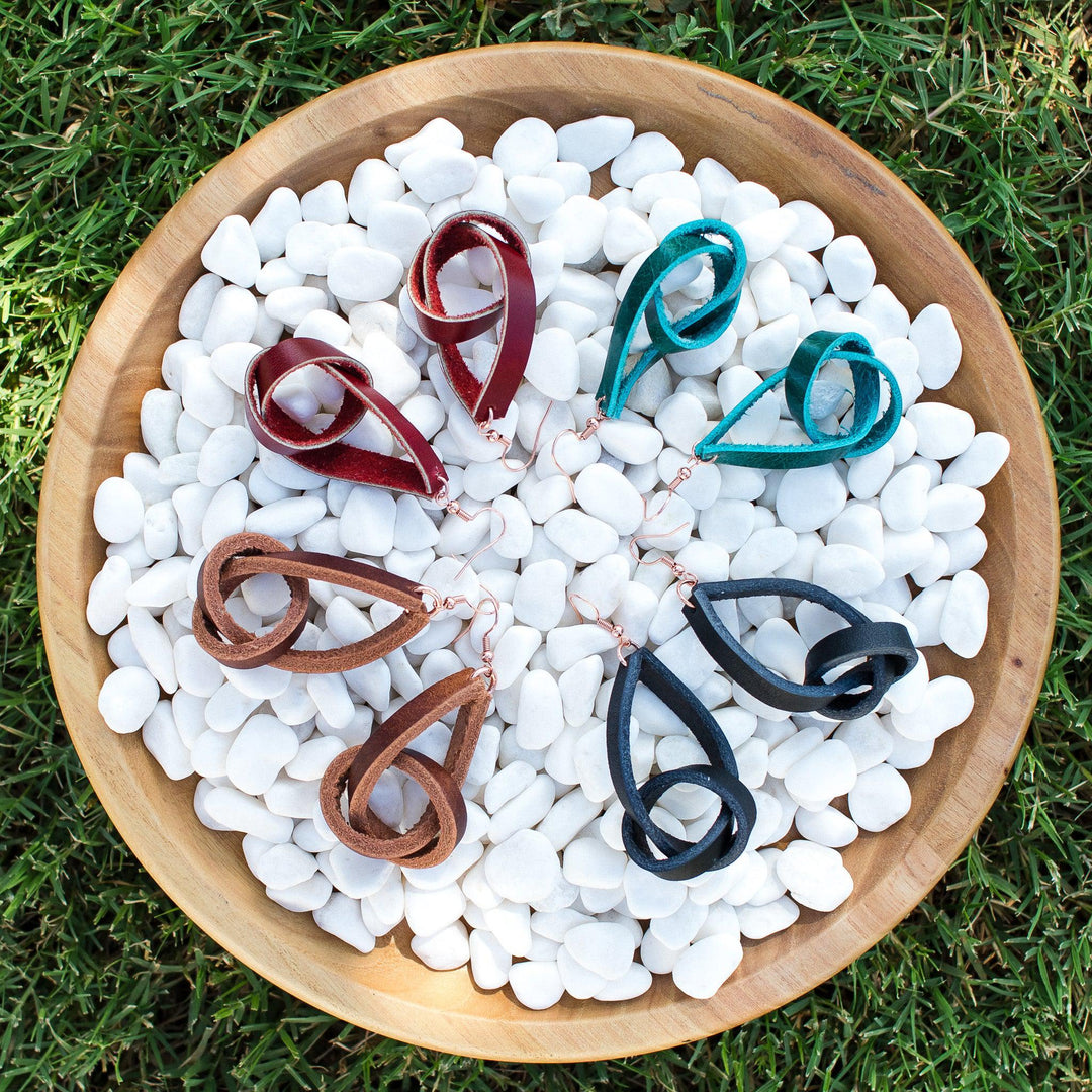 Twisted Gypsy Leather Earrings - Flashbang Holsters - concealed carry for women