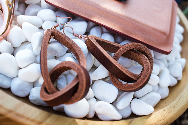 Twisted Gypsy Leather Earrings - Flashbang Holsters - concealed carry for women