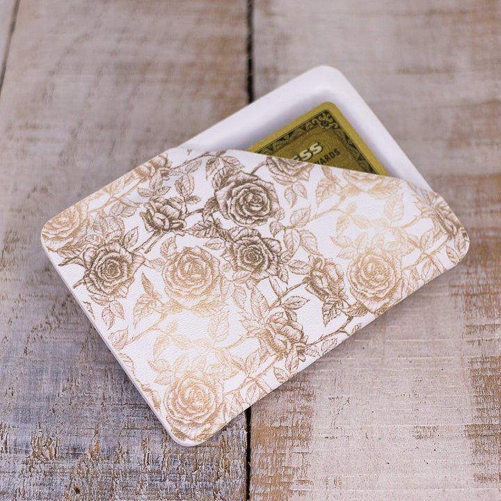 Tea - Stained Roses Slimline Wallet - Flashbang Holsters - concealed carry for women