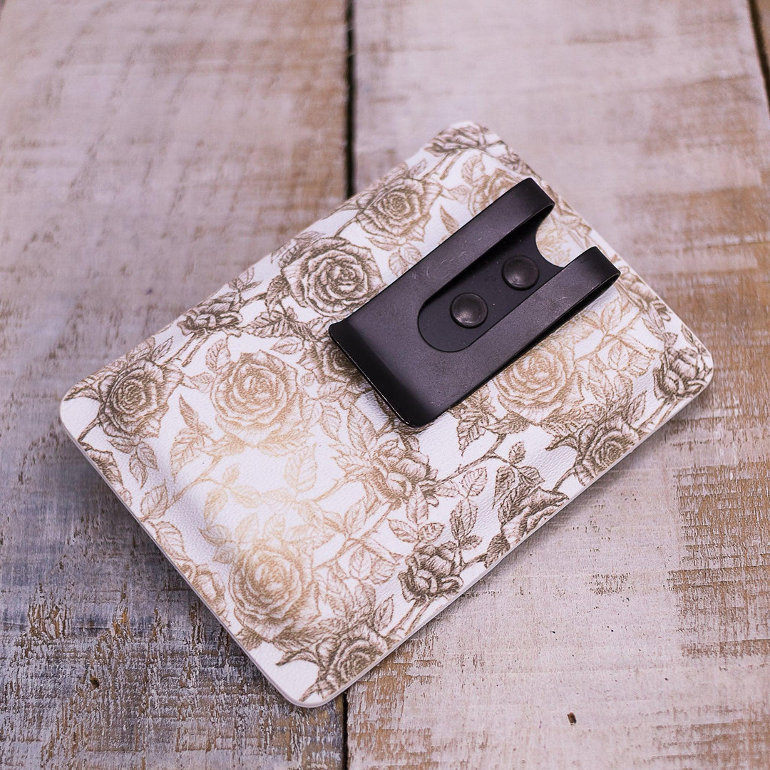 Tea - Stained Roses Slimline Wallet - Flashbang Holsters - concealed carry for women